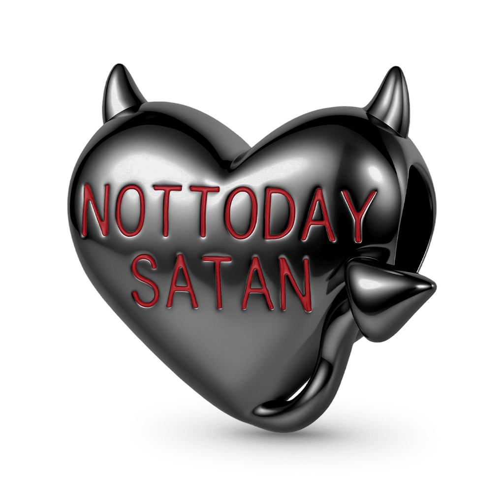 Gnoce  Dark Style Devil & Heart Charm