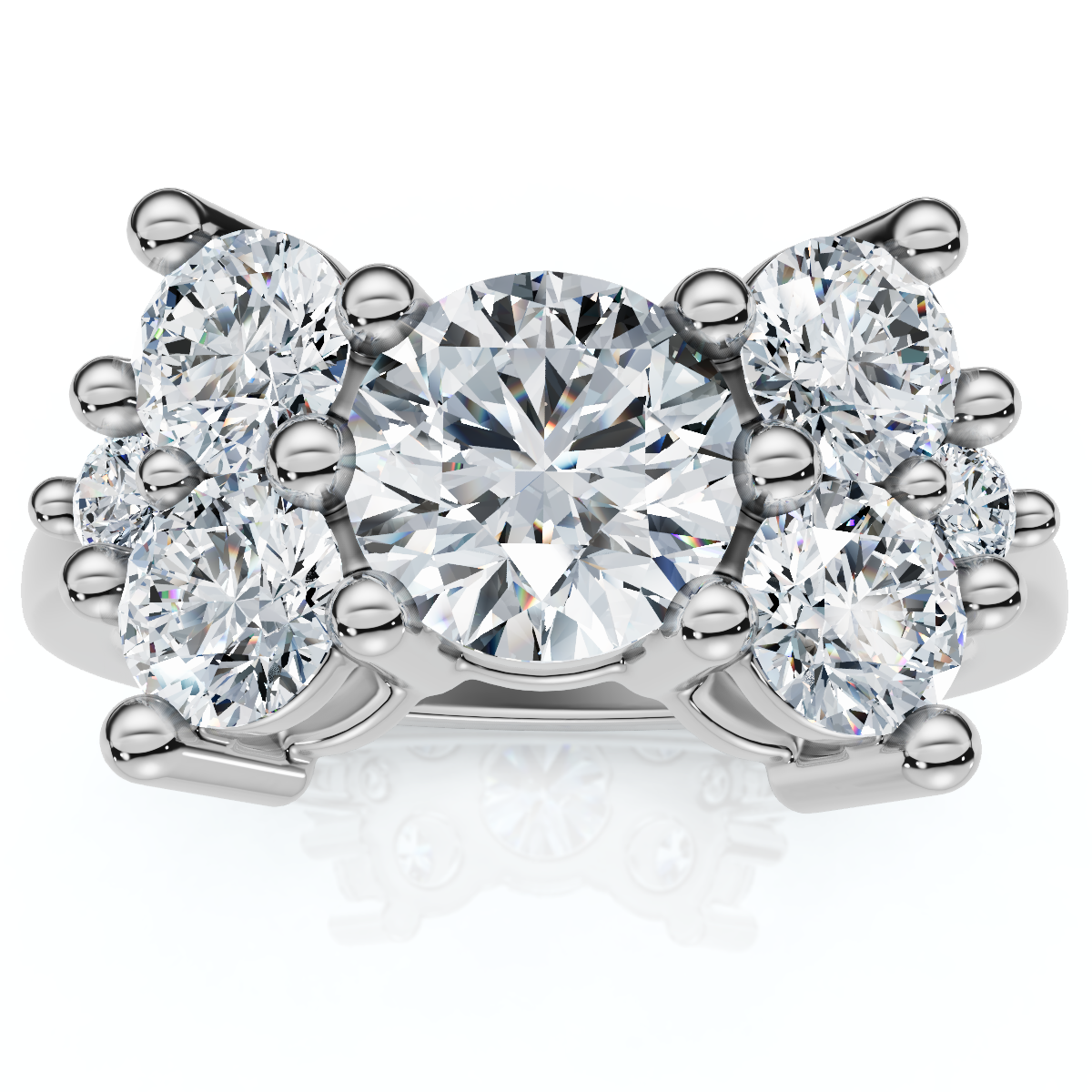 1.60Ct Butterfly Diamond Ring 10k Gold Lab Grown