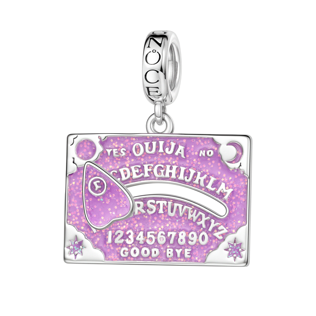 Gnoce  Divination Board Charm Platinum-plated Silver Blend