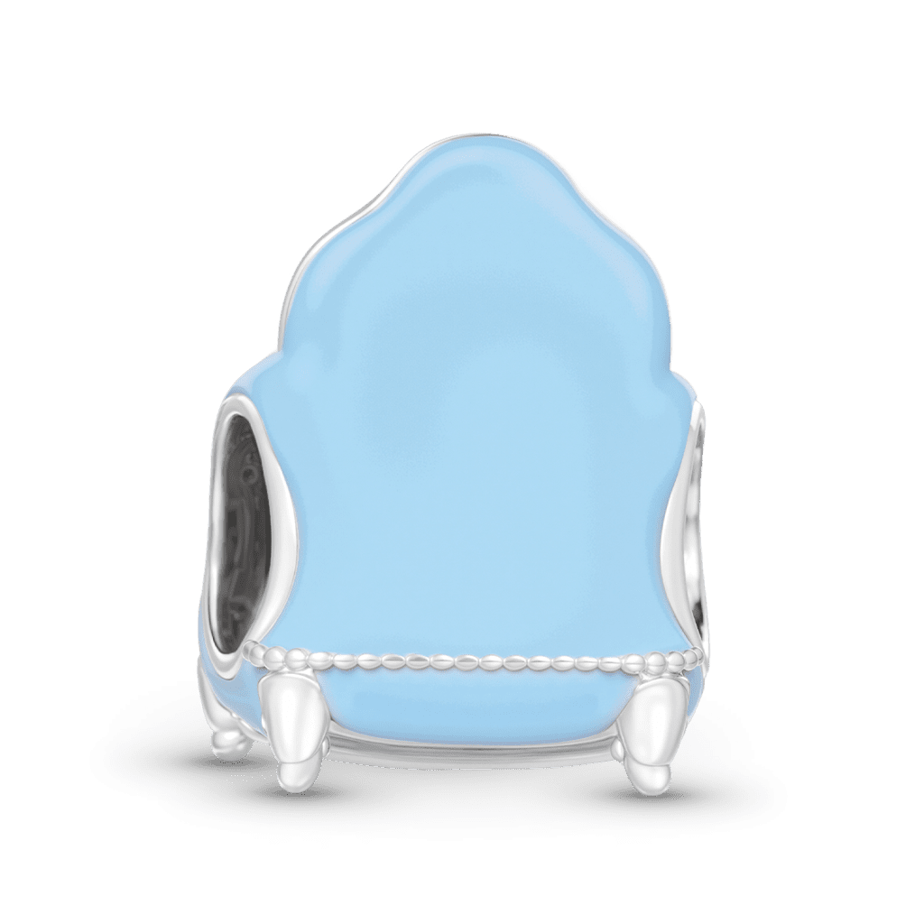 Gnoce  Sofa Cat Charm Platinum-plated Silver Blend