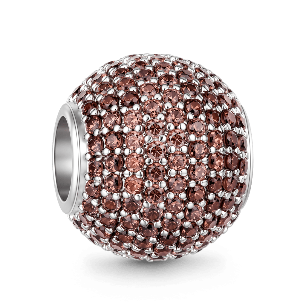 Gnoce  Dung Beetle Charm Platinum-plated Silver Blend