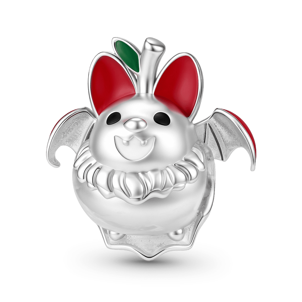 Gnoce  Apple Bat Charm Platinum-plated Silver Blend