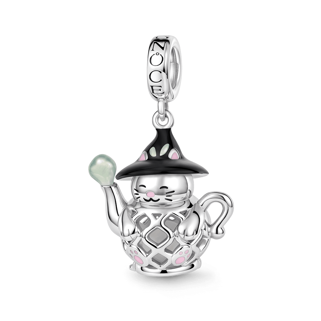 Gnoce  Wizard Cat Teapot LED Light Charm