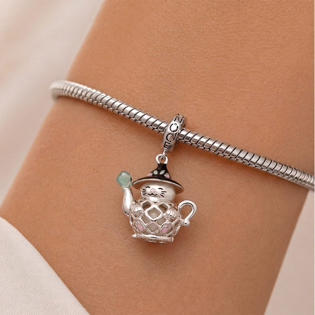 Gnoce  Wizard Cat Teapot LED Light Charm