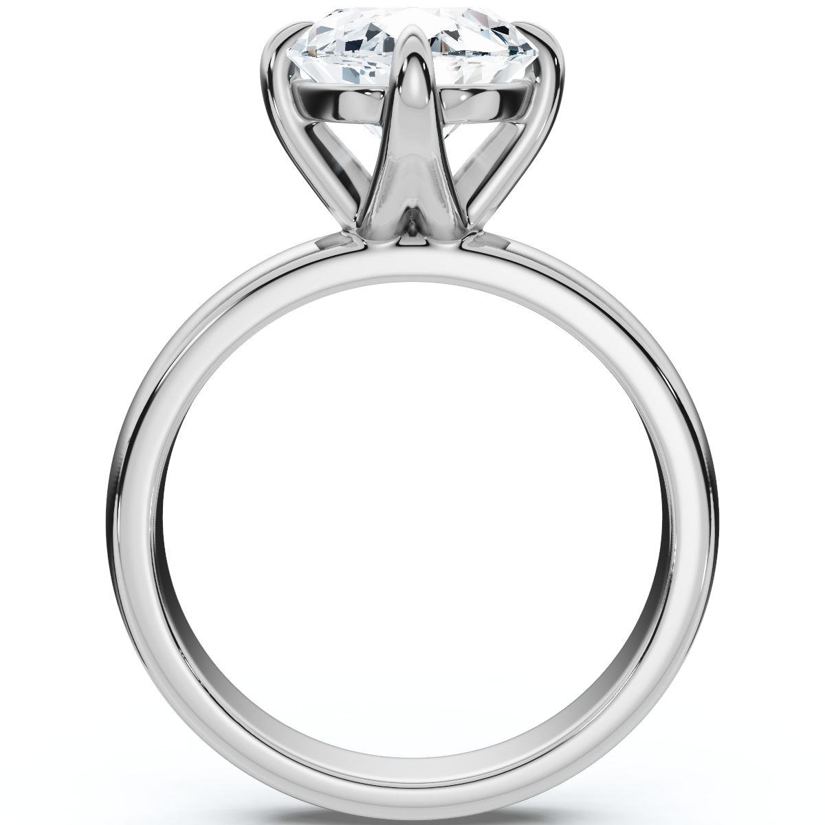 Certified 3Ct Oval Gorgia Solitaire Diamond Engagement Ring 14k Gold Lab Grown