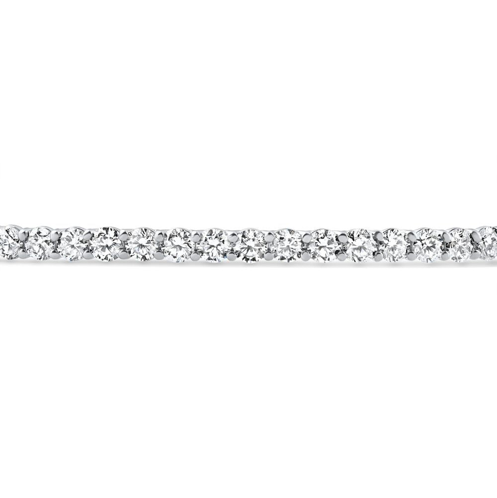 6Ct Diamond Hinged Bangle Bracelet 14k Gold Lab Grown 7"