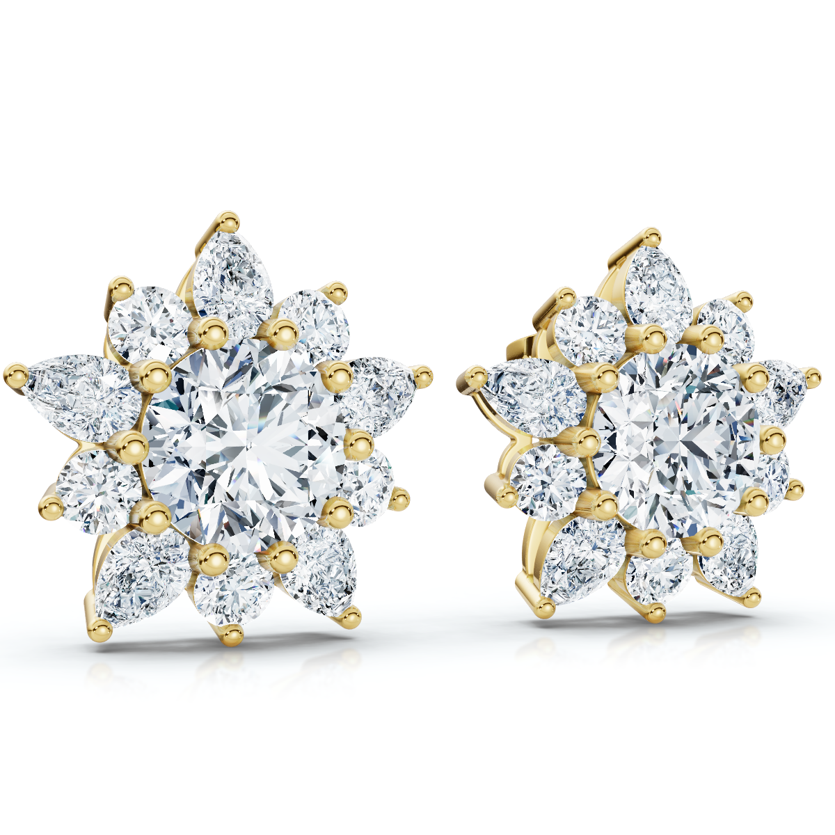 Certified 6 1/2 Cttw Amanda Lab-Grown Diamond Earrings in 10K Gold