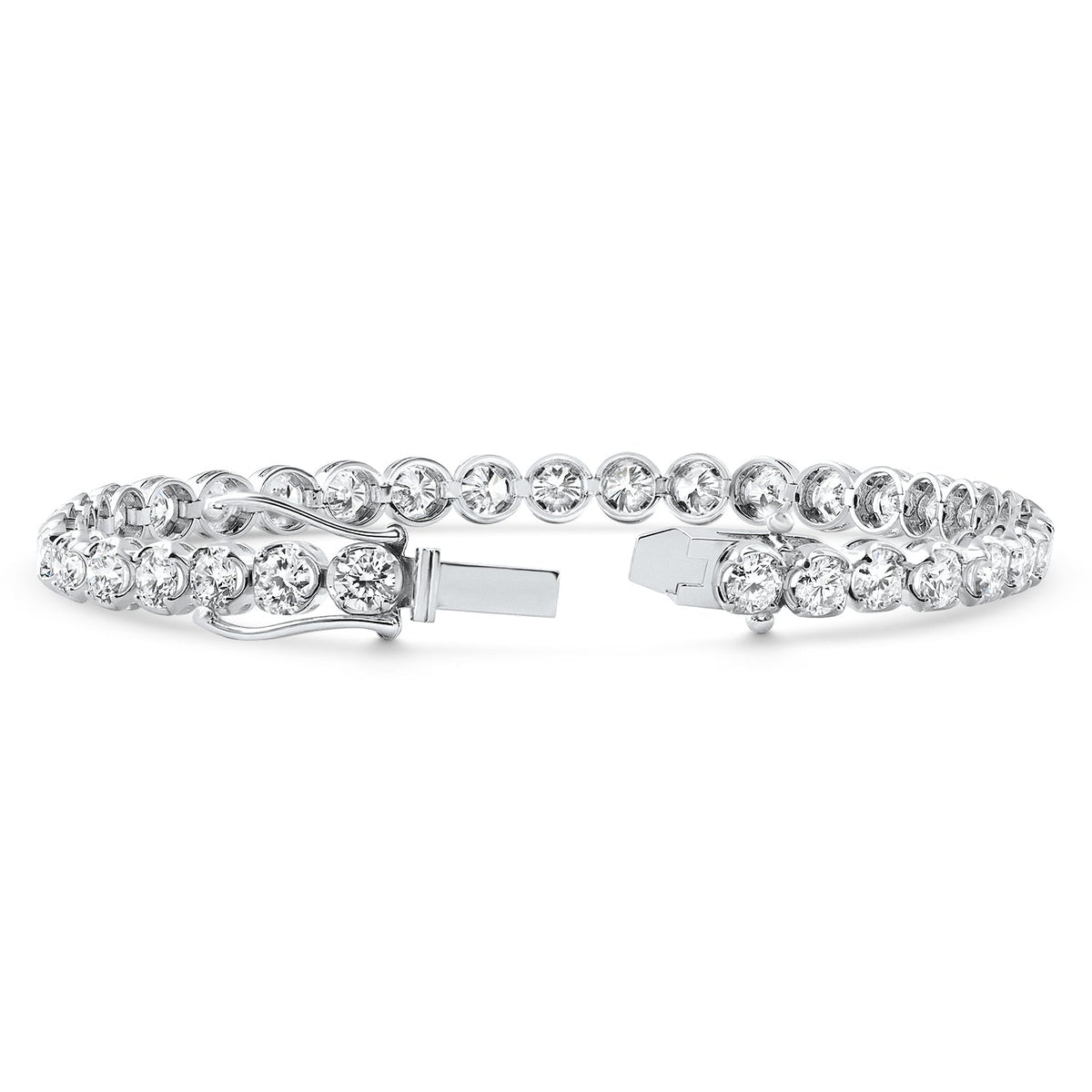 8.80Ct Diamond Angelica Tennis Bracelet Gold 7" Lab Grown