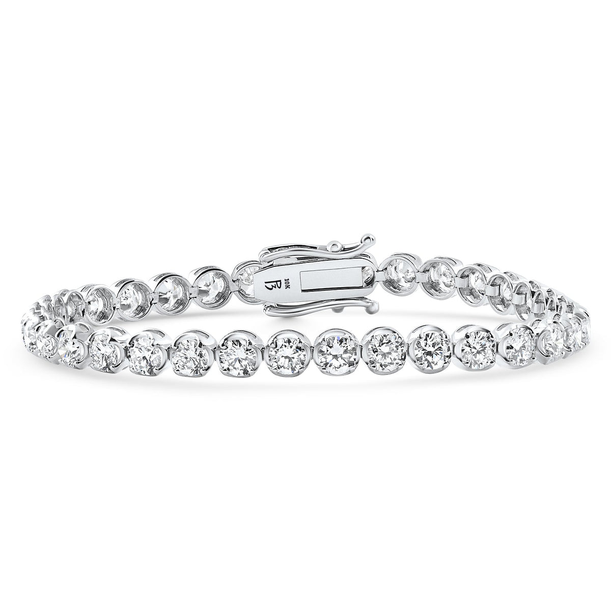 8.80Ct Diamond Angelica Tennis Bracelet Gold 7" Lab Grown