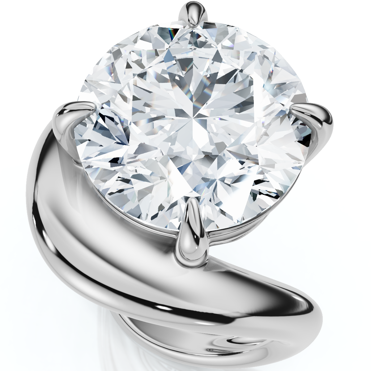 Certified 5Ct Diamond Ferra Engagement Anniversary Ring 14k Gold Lab Grown