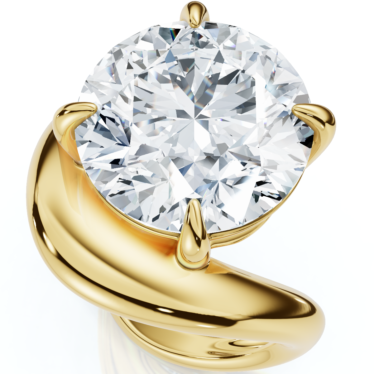 Certified 5Ct Diamond Ferra Engagement Anniversary Ring 14k Gold Lab Grown