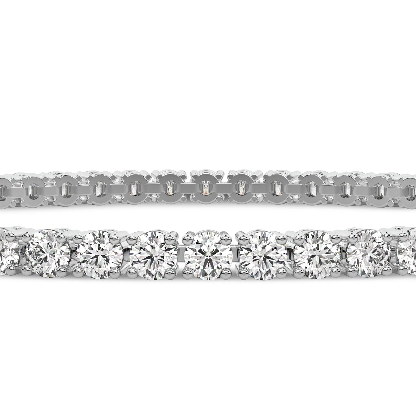 2 - 4Ct Diamond Tennis Bracelet 7" Lab Grown