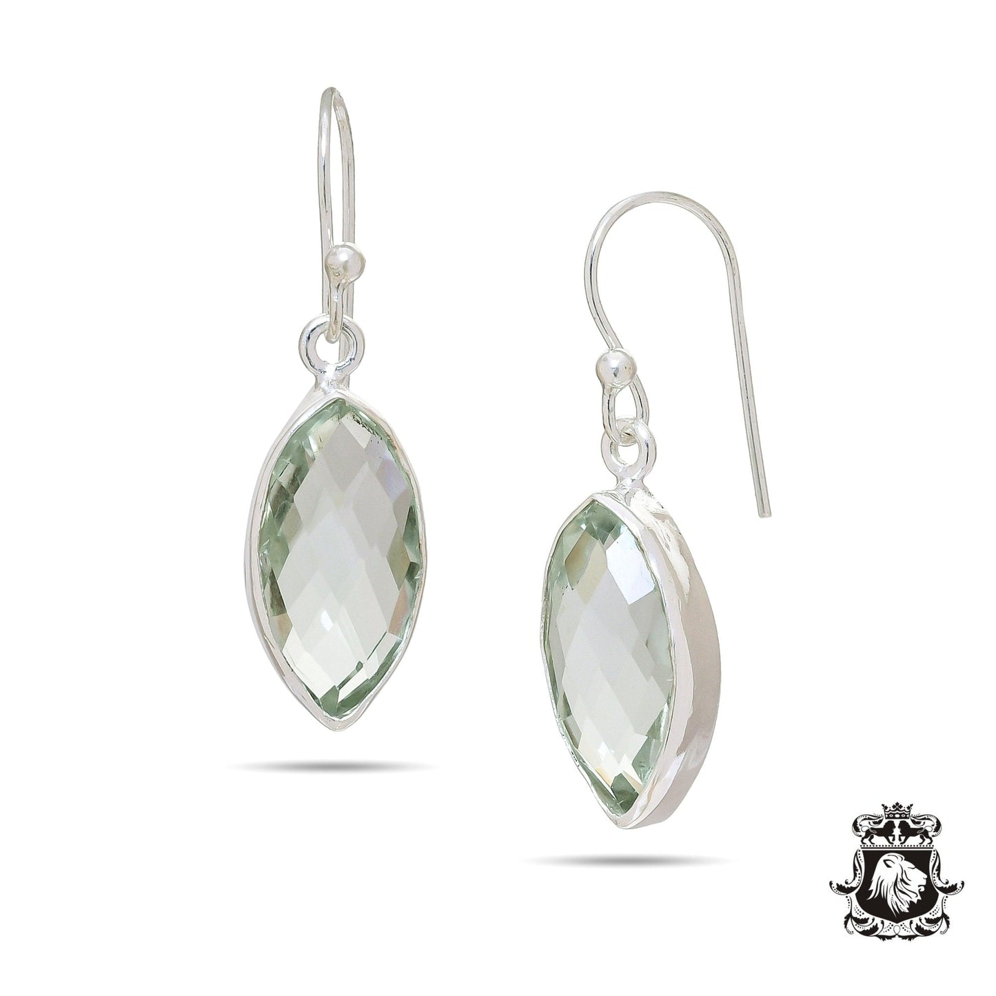 Prasiolite Dangle & Drop Earrings 925 Solid (Nickel Free) Sterling Silver Earrings WHOLESALE price / Made in Canada Minimalist Earrings ER21