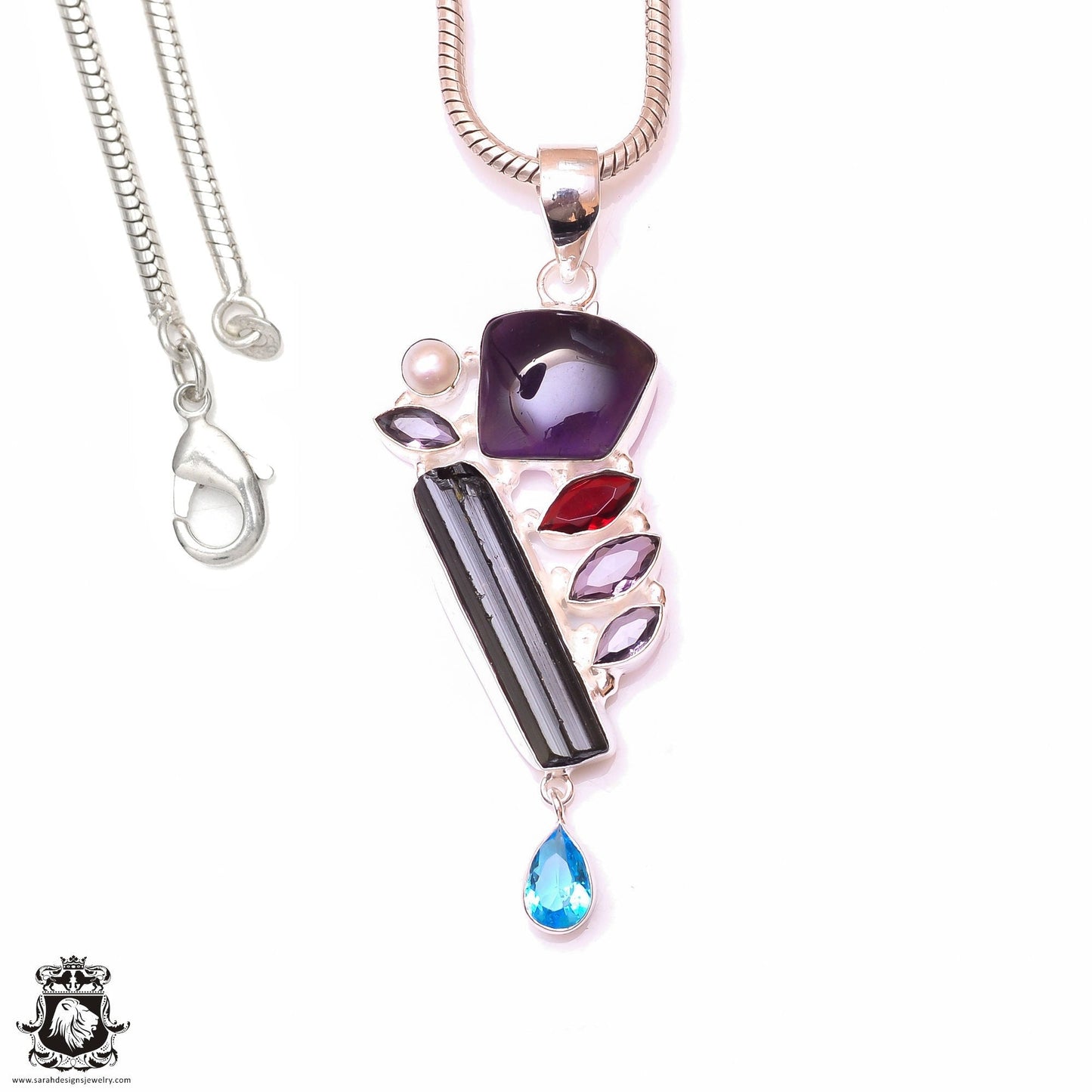 Dravite Tourmaline Pendant & 3MM Italian Chain P10005