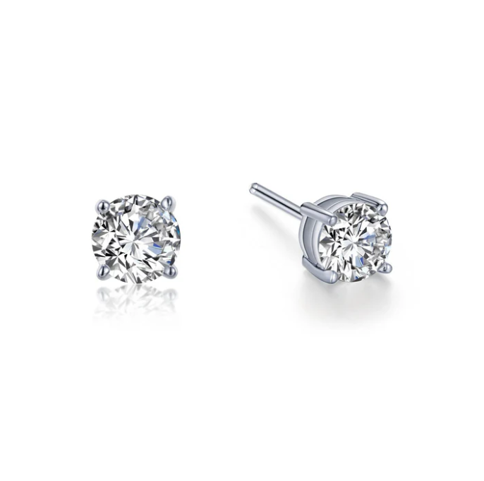 Lafonn Sterling Silver 1.50ctTW Round Earring Pair