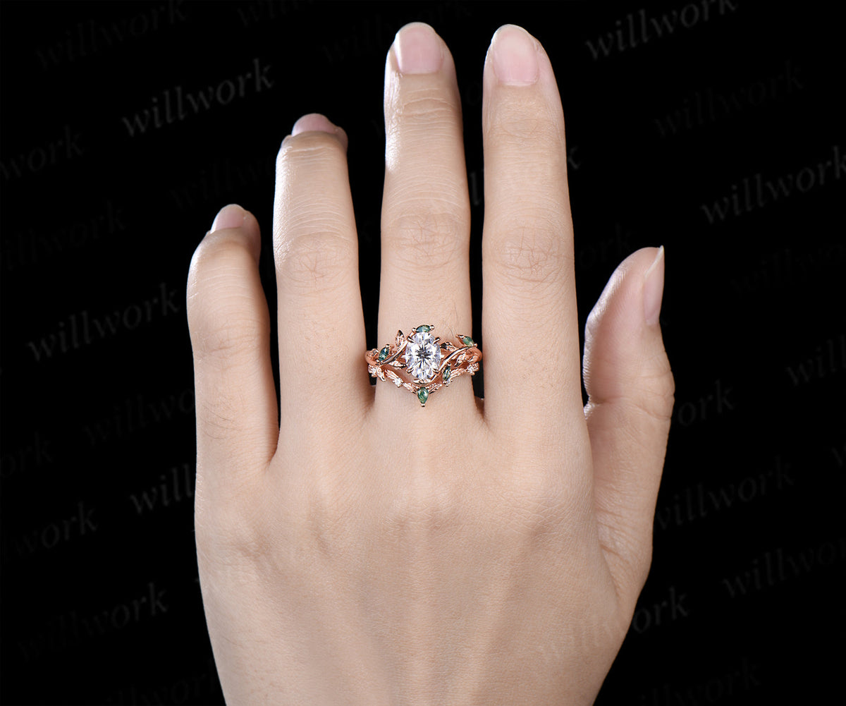 Custom order for Katrina Spencer(2pc ring set, 14k rose gold, ring size 6)