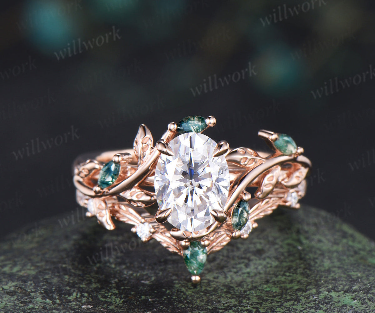 Custom order for Katrina Spencer(2pc ring set, 14k rose gold, ring size 6)