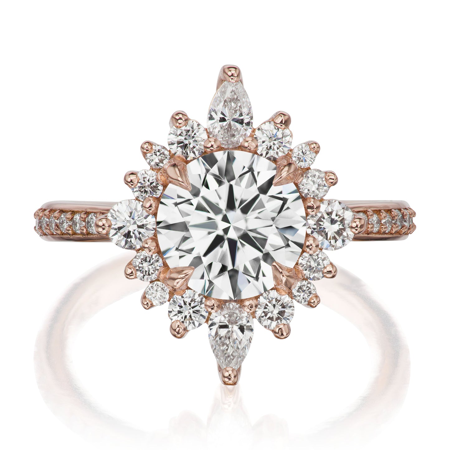 ・ZAHRA・Lab-Grown Diamond Center, Diamond Halo (2.ctw+)