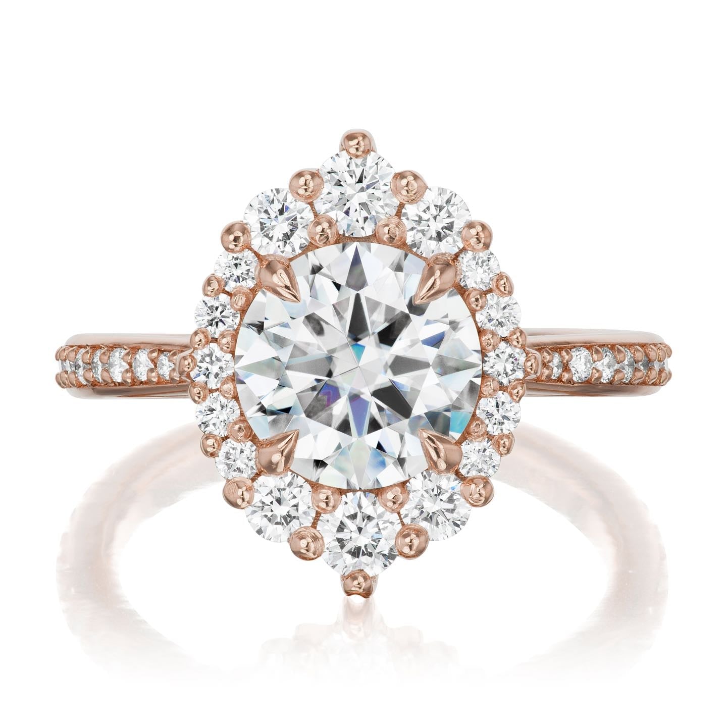 ・EMERSON・Moissanite Center, Diamond Halo (1.93ctw+)