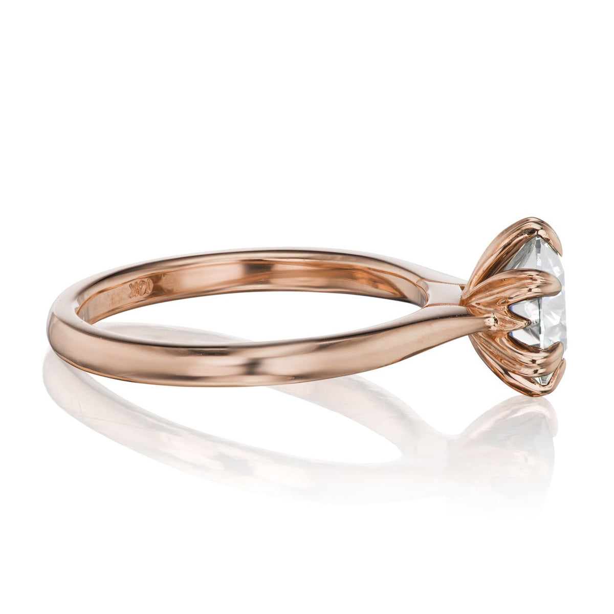・LEONA・Lab-Grown Diamond (VVS2/G), Plain or Diamond Band, (1.25ct Center)