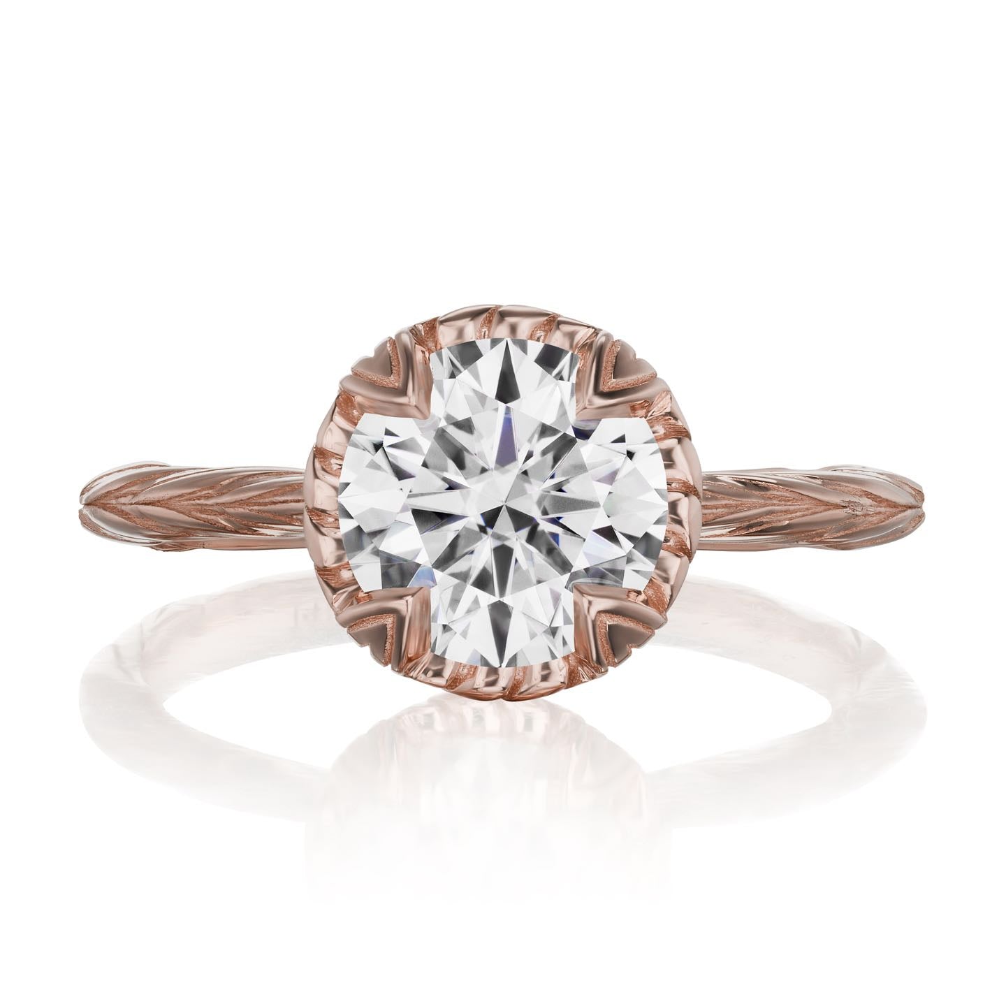 ・SIENNA・Moissanite, Willow Leaf Band (1.5ct)
