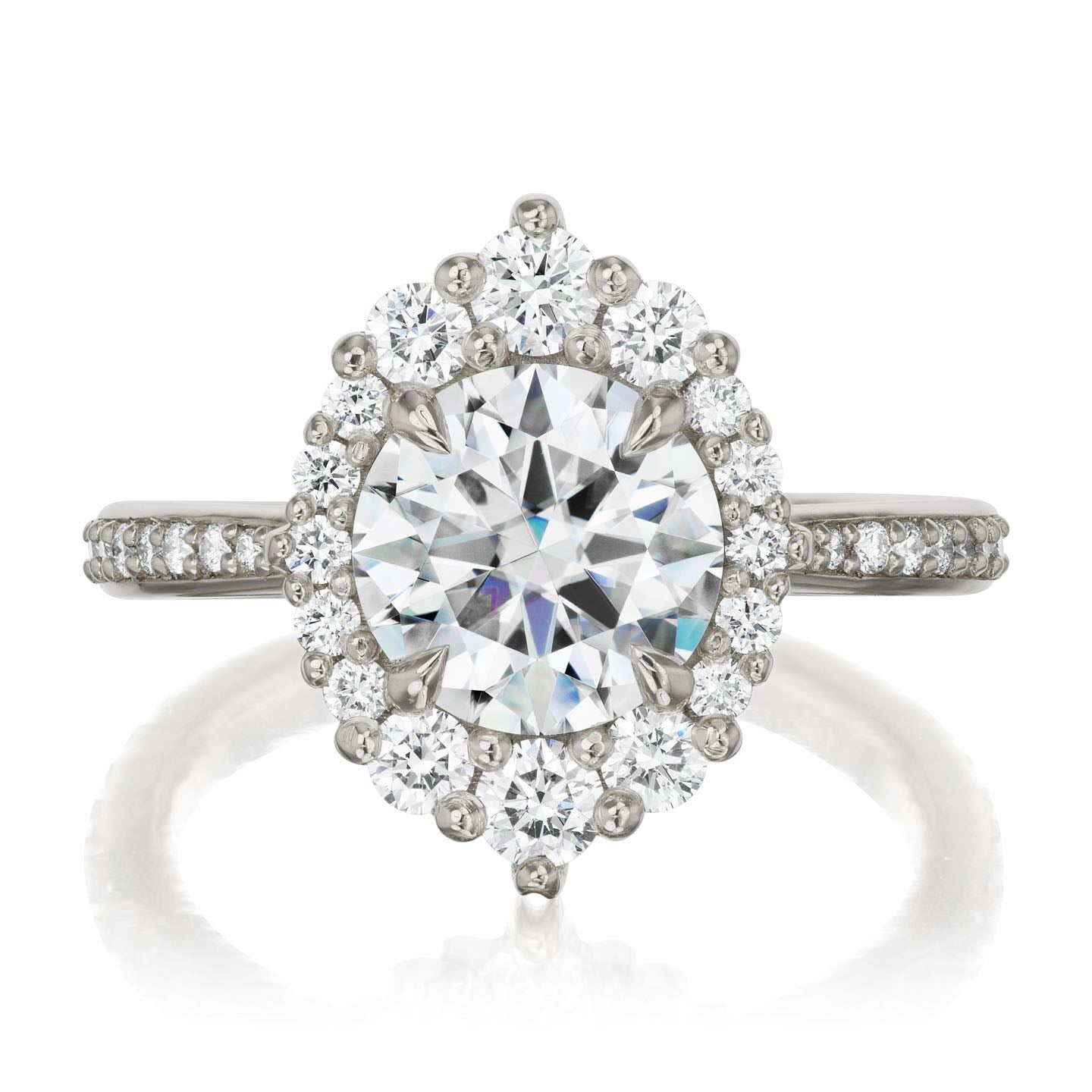 ・EMERSON・Moissanite Center, Diamond Halo (1.93ctw+)