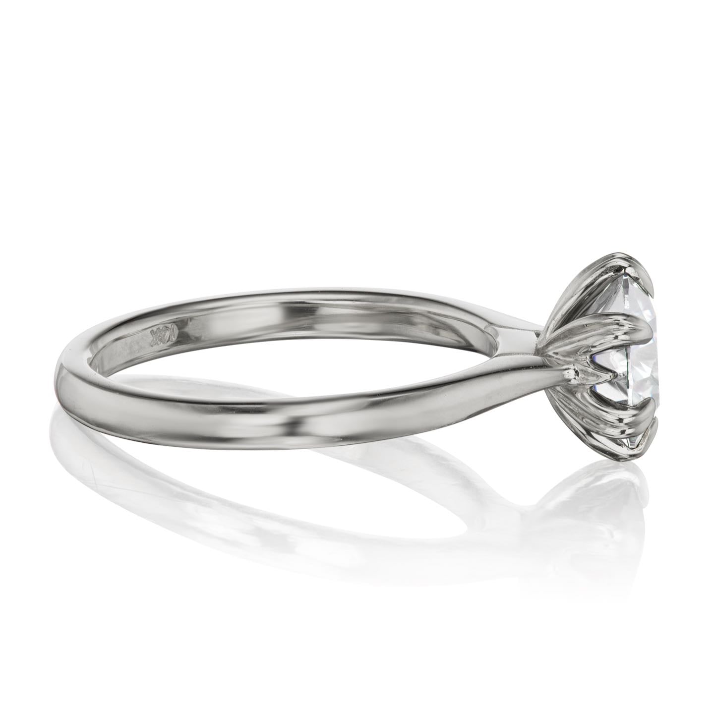 ・LEONA・Moissanite Center, Plain or Diamond Band (1.25ct Center)