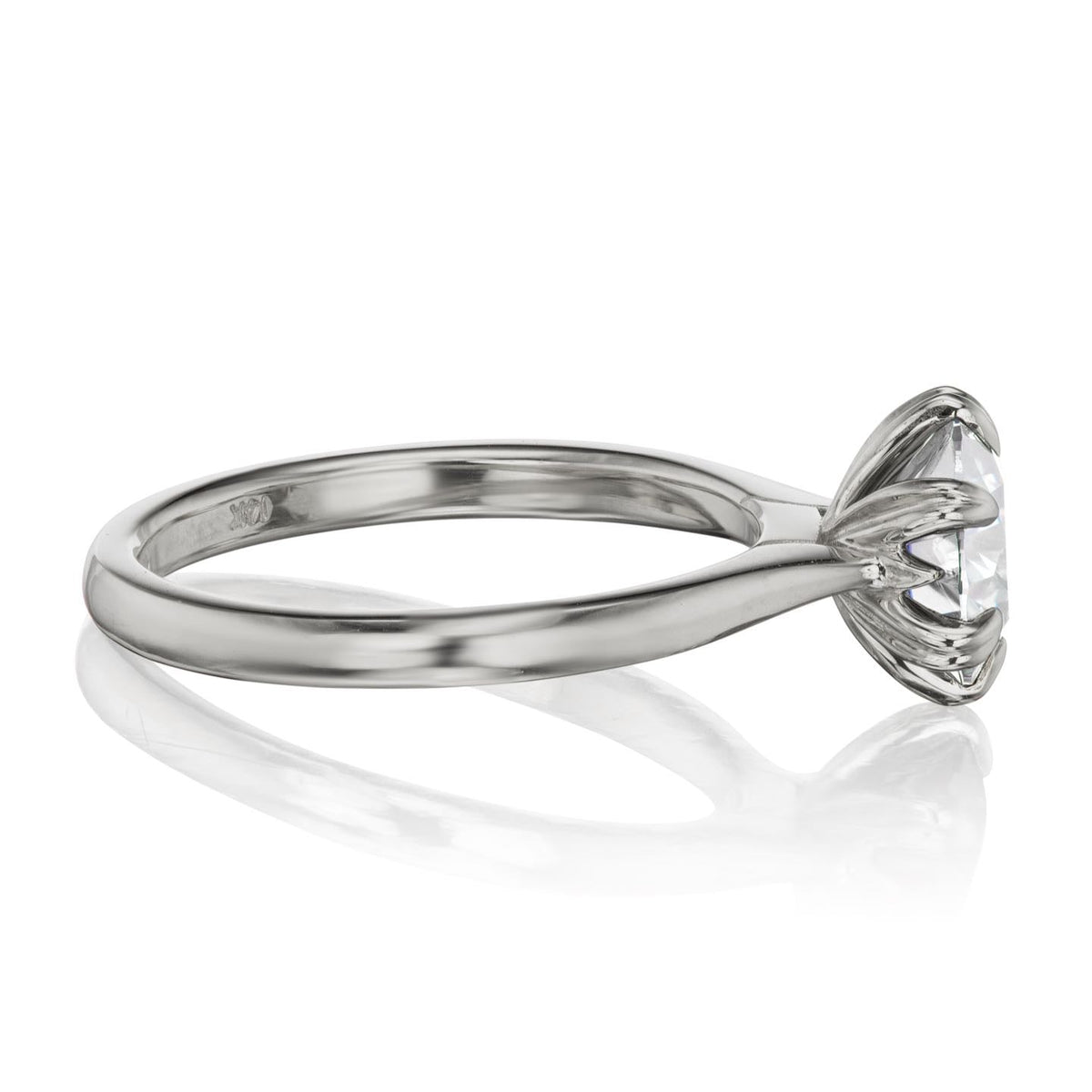 ・LEONA・Lab-Grown Diamond (VVS2/G), Plain or Diamond Band, (1.25ct Center)
