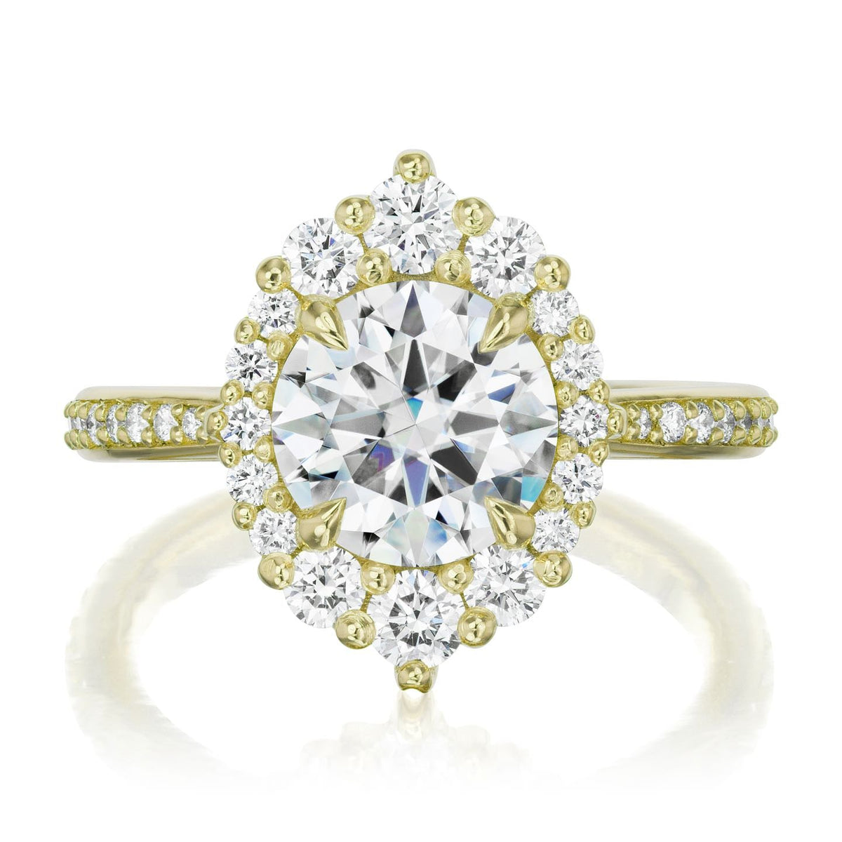 ・EMERSON・Moissanite Center, Diamond Halo (1.93ctw+)