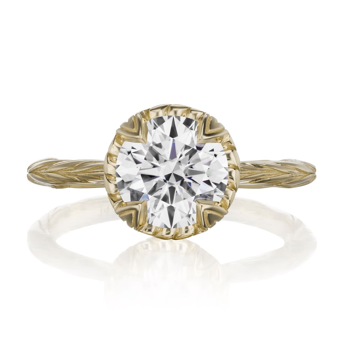 ・SIENNA・Lab-Grown DIamond, Willow Leaf Band (1.5ct)