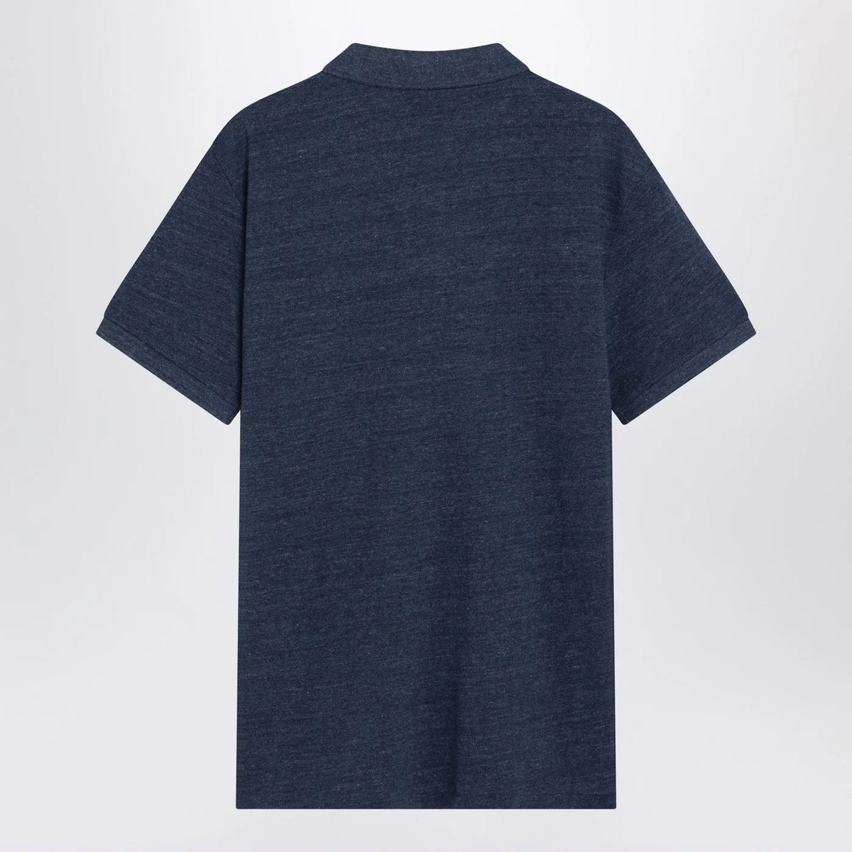 Polo Ralph Lauren - Navy mélange cotton Custom Slim-Fit polo shirt