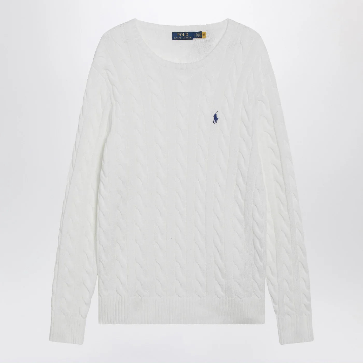 Polo Ralph Lauren - White cable-knit cotton sweater