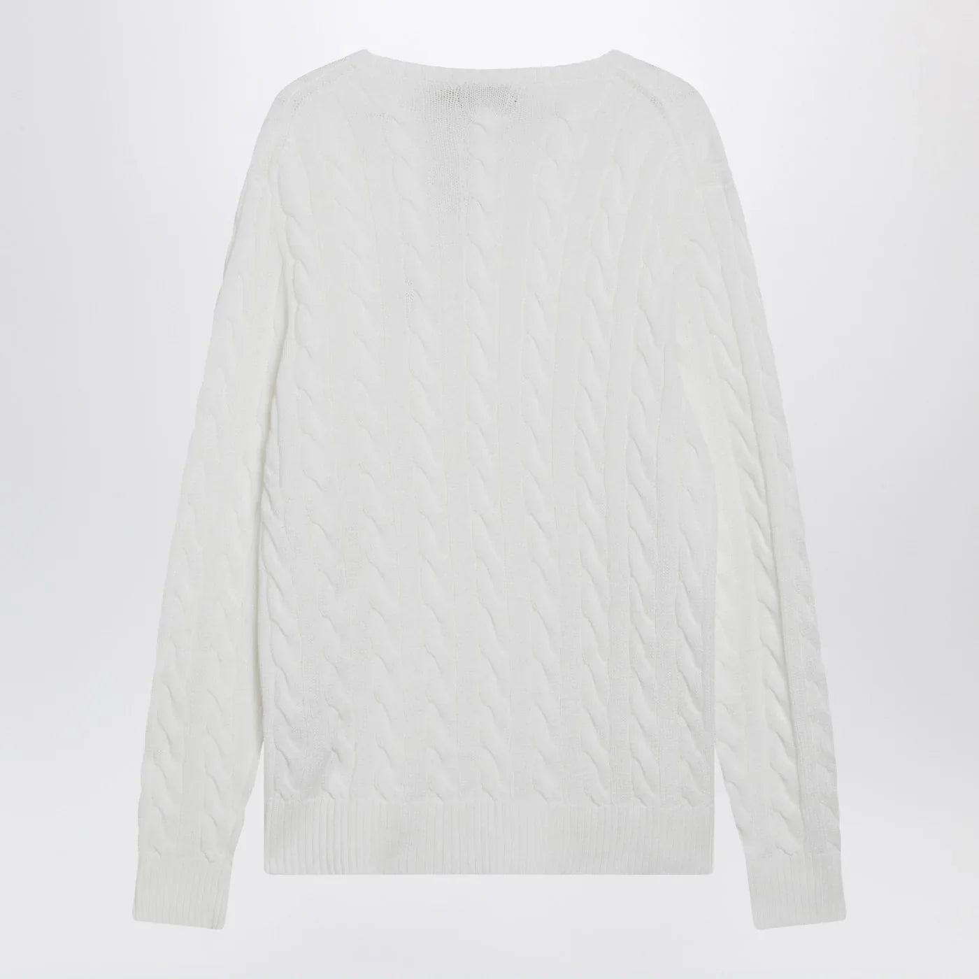 Polo Ralph Lauren - White cable-knit cotton sweater