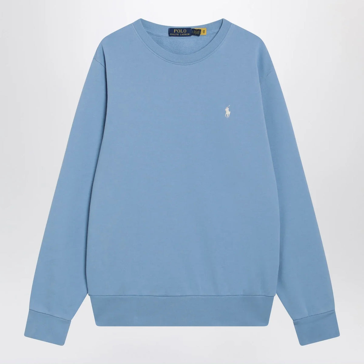 Polo Ralph Lauren - Light blue cotton crew-neck sweatshirt