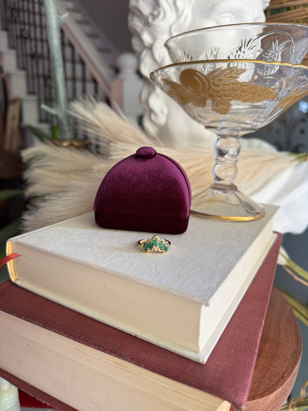 Vintage 14k Gold & Emerald Ring