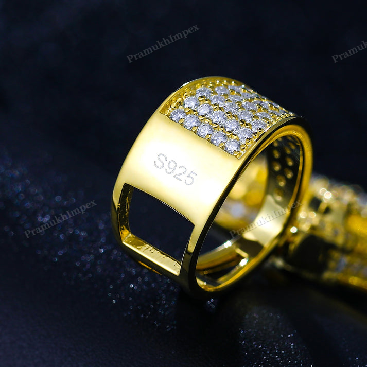 Hip Hop Moissanite Sterling Silver Bismillah Pendant