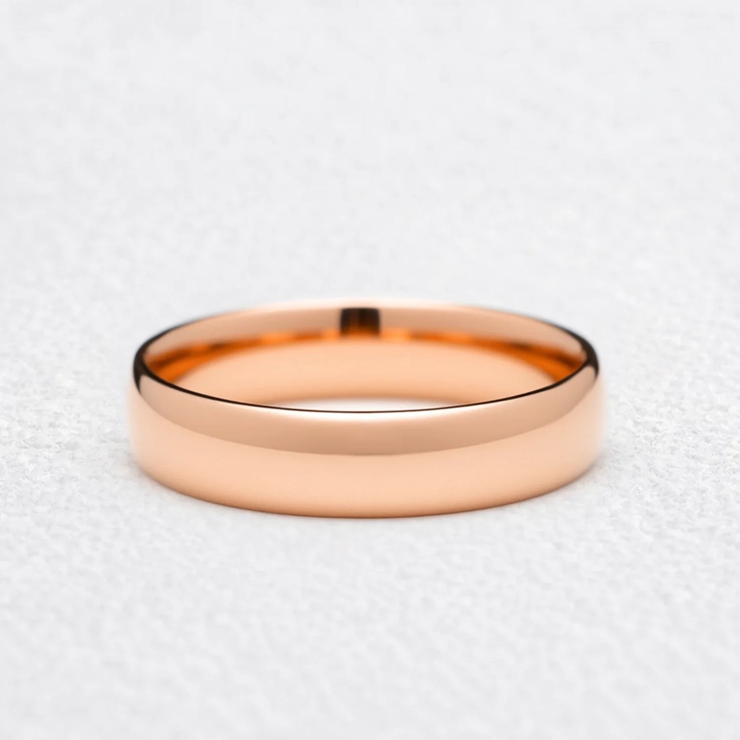 Mirror Arc | 5MM Classic Polished Gold Men's Wedding Band
