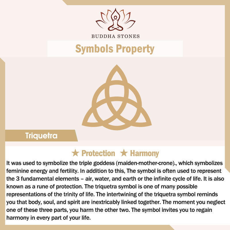 Fortune Jewel  Triangle Knot Triquetra Titanium Steel Calm Rotatable Ring