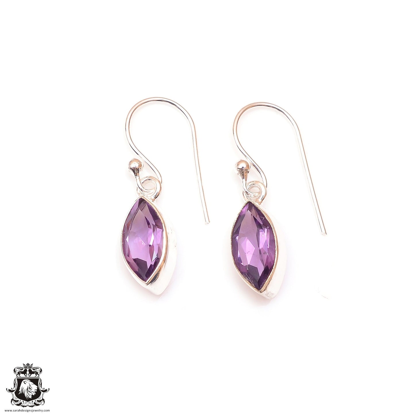 Amethyst Dangle & Drop Earrings 925 Solid (Nickel Free) Sterling Silver Earrings WHOLESALE price / Made in Canada Minimalist Earrings ER11