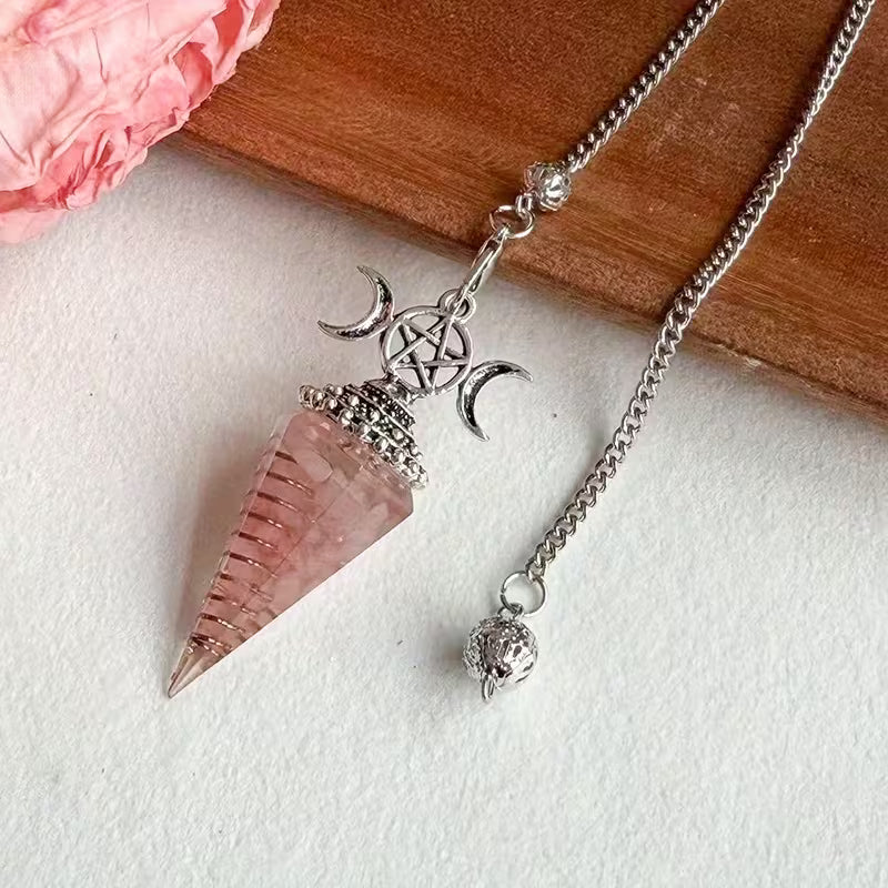 Orgonite Rose Quartz Pendulum