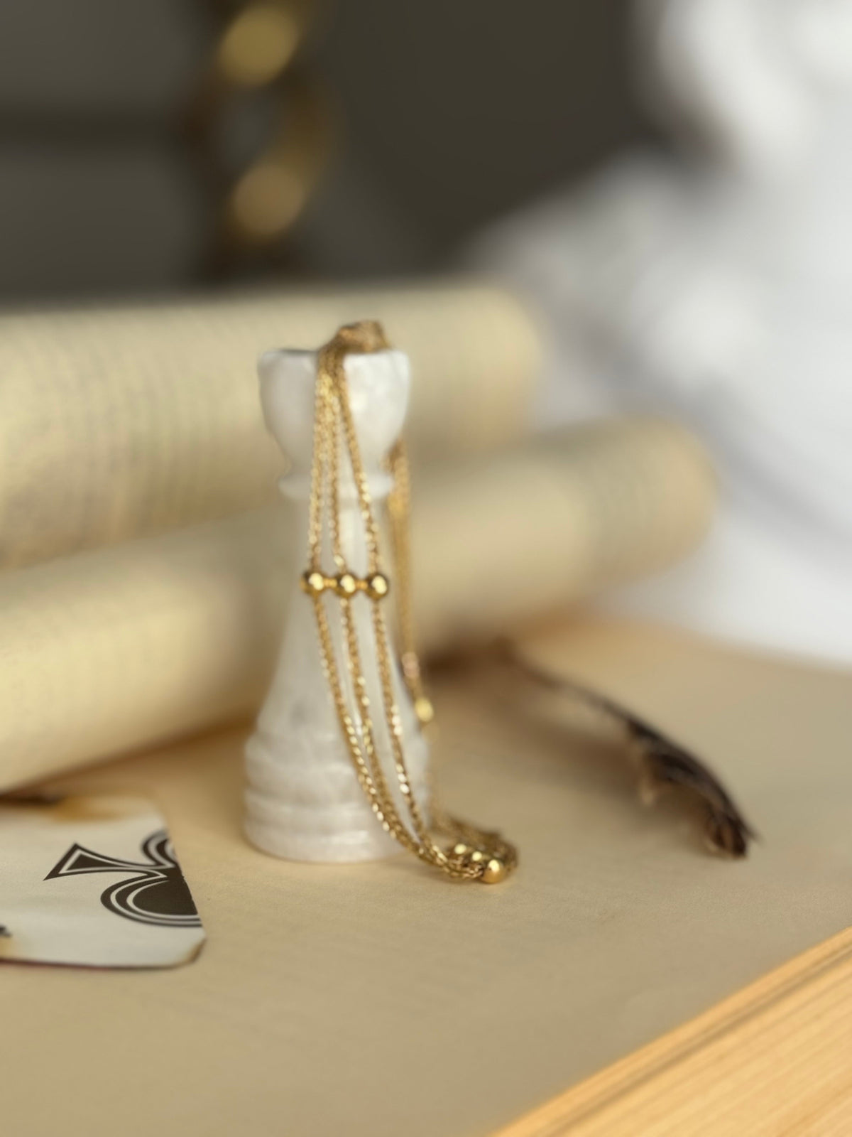 Estate 14k Triple Rope Bracelet
