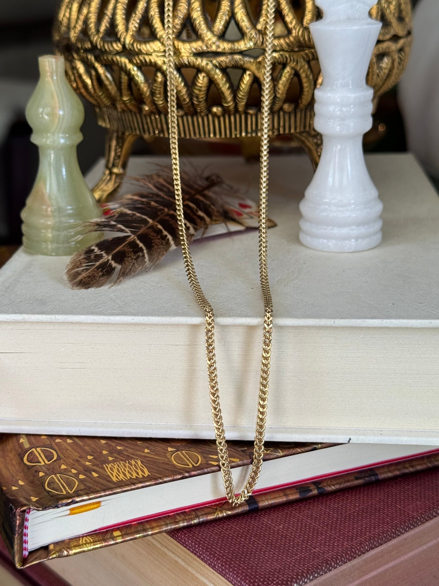 Estate 10k Yellow Gold Foxtail Chain