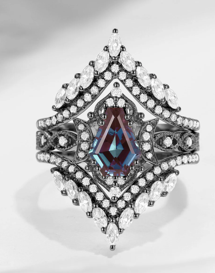 Custom Ring For Jeremy (Purple Fantasy Carved Lab Alexandrite)