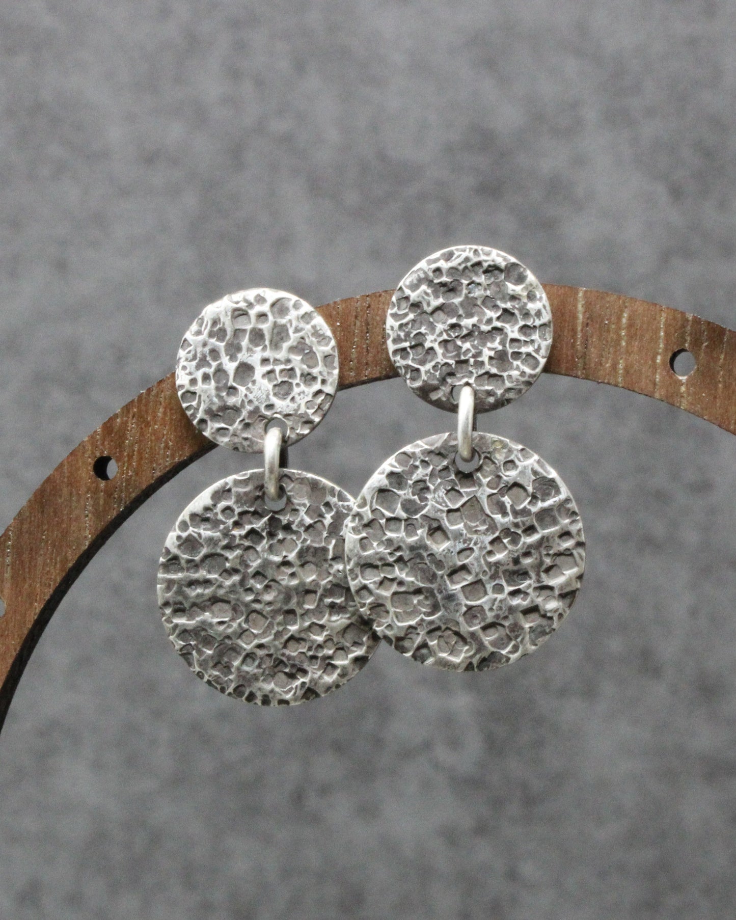 Textured Circles Earrings