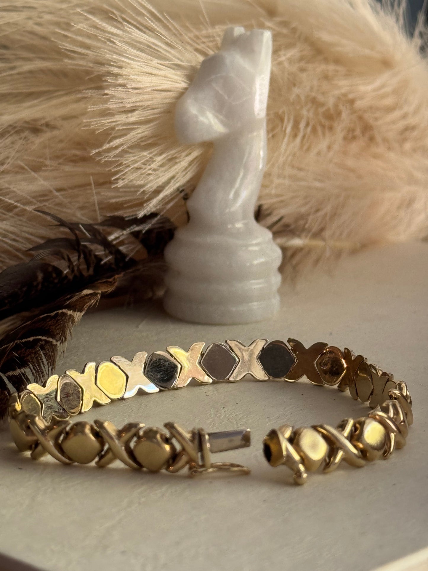 Vintage 14k “XOXO” Bracelet