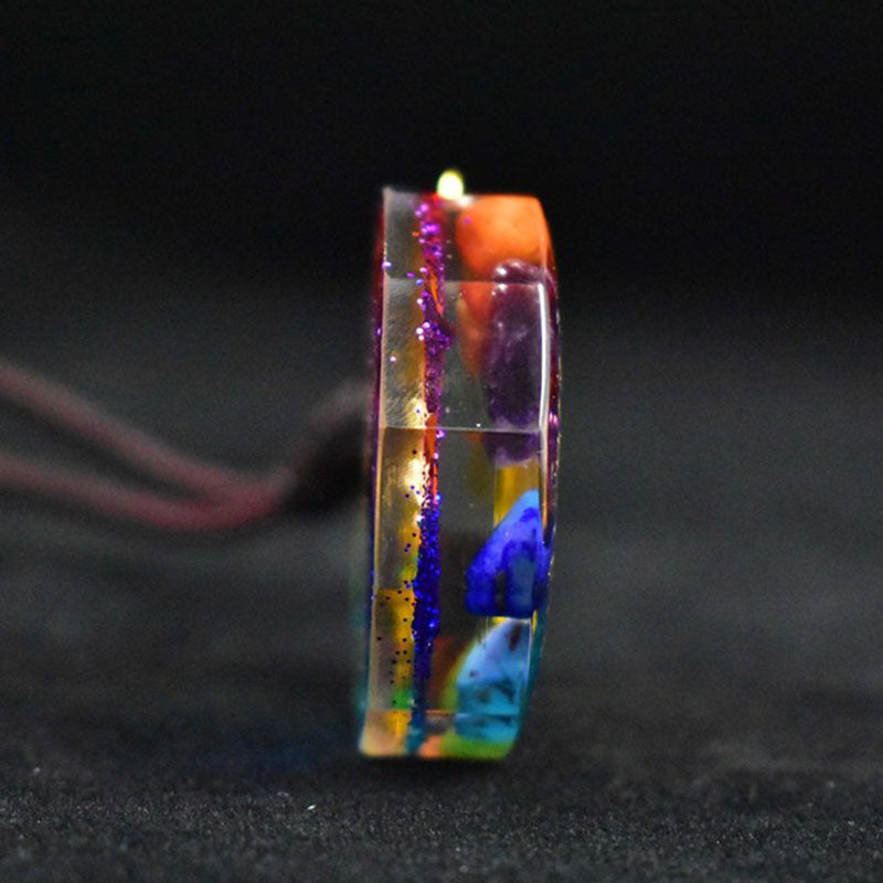 7 Chakra Orgonite Energy Pendant Necklace