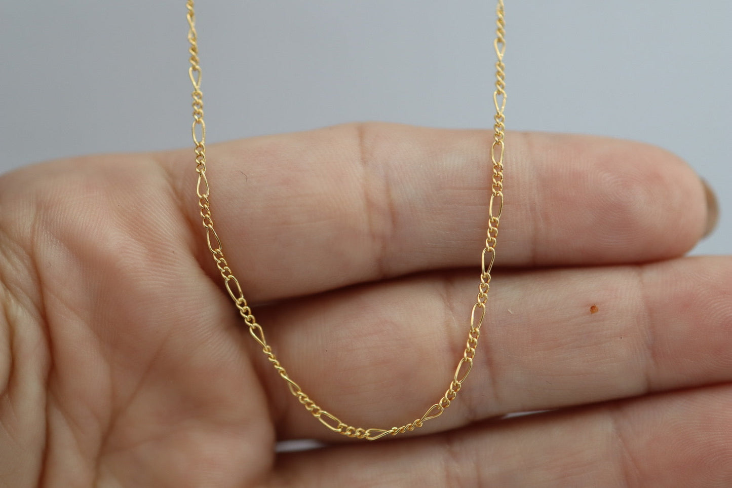 Figaro Layering Necklace in 14 Karat Gold Fill