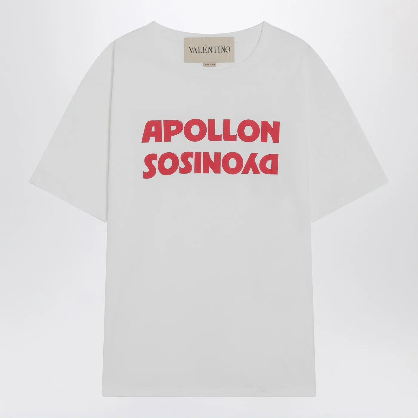 Valentino - White T-shirt with Apollon/Dionysos print