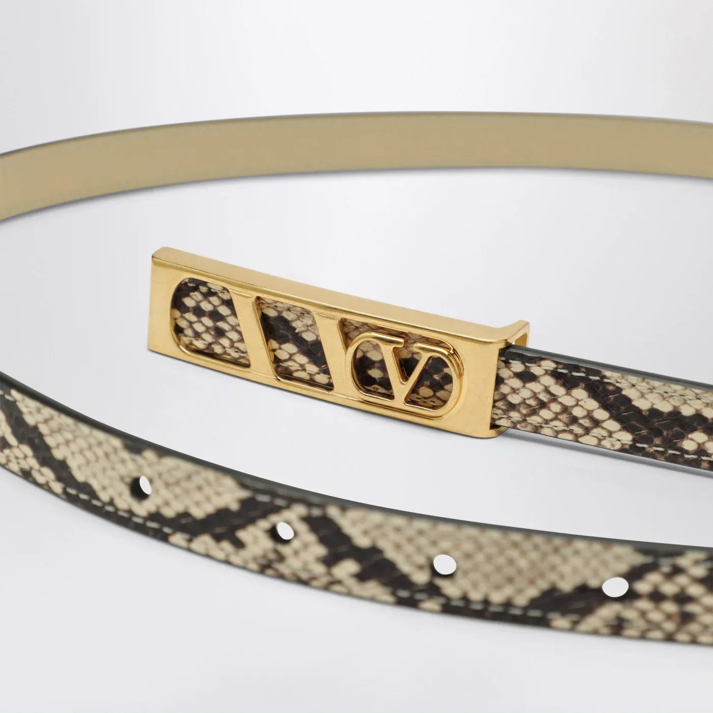 Valentino Garavani - Volgo Signature python belt