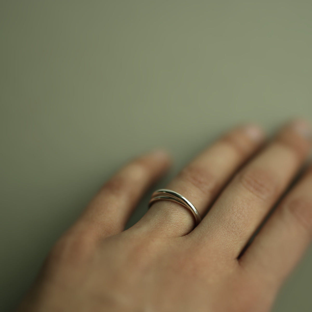 SILVER LOVERS RING